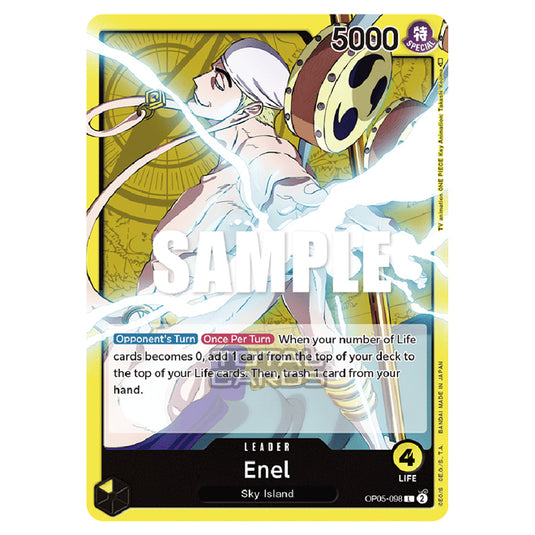 One Piece - Awakening of the New Era - Enel (Leader) - OP05-098a