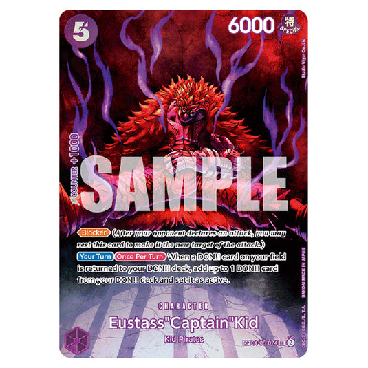 Eustass"Captain"Kid OP05-074-(OP07) card from the One Piece set 500 Years in the Future