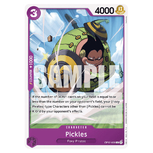 Pickles OP07-069 card from the One Piece set 500 Years in the Future