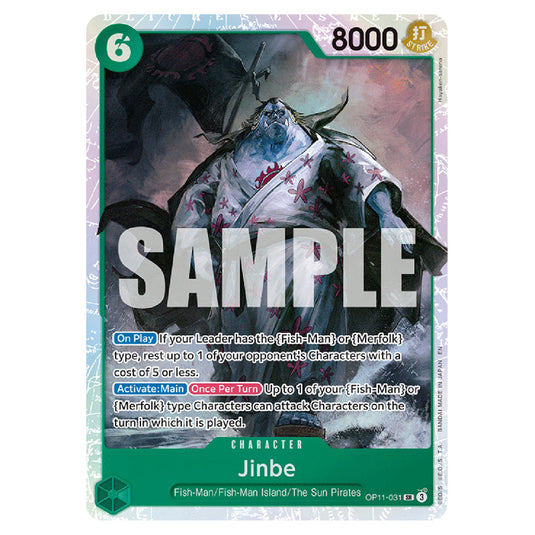 Jinbe OP11-031 card from the One Piece set A Fist of Divine Speed