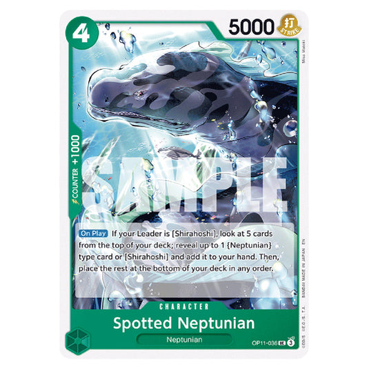 Spotted Neptunian OP11-036 card from the One Piece set A Fist of Divine Speed