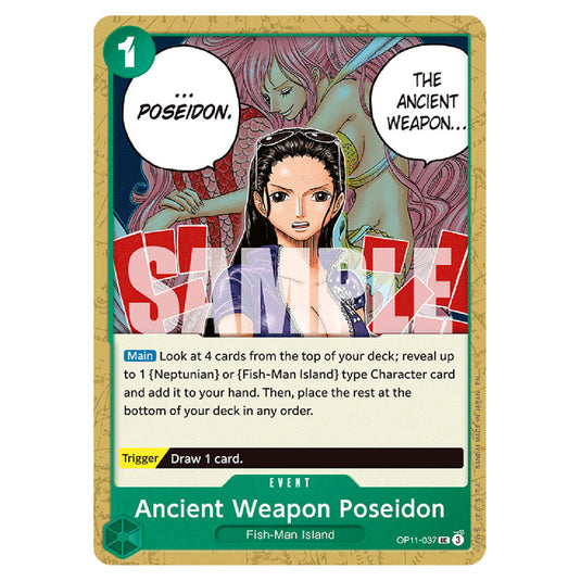 Ancient Weapon Poseidon OP11-037 card from the One Piece set A Fist of Divine Speed