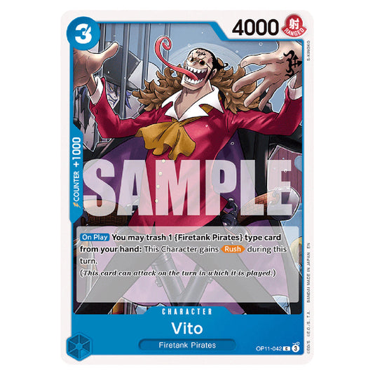 Vito OP11-042 card from the One Piece set A Fist of Divine Speed