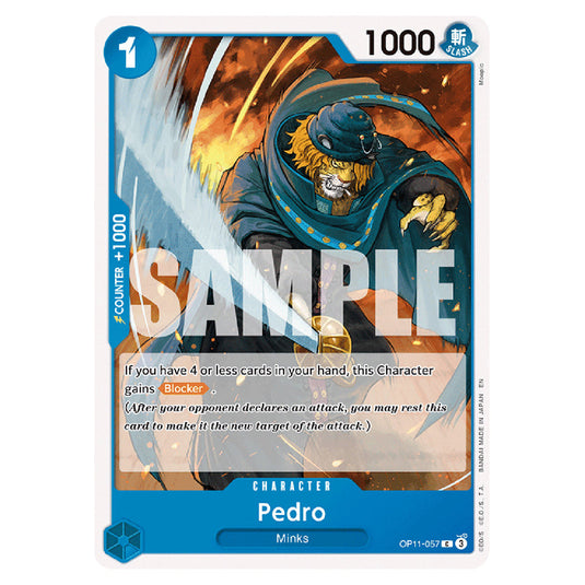 Pedro OP11-057 card from the One Piece set A Fist of Divine Speed