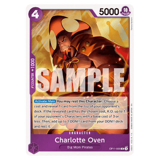 Charlotte Oven OP11-066 card from the One Piece set A Fist of Divine Speed