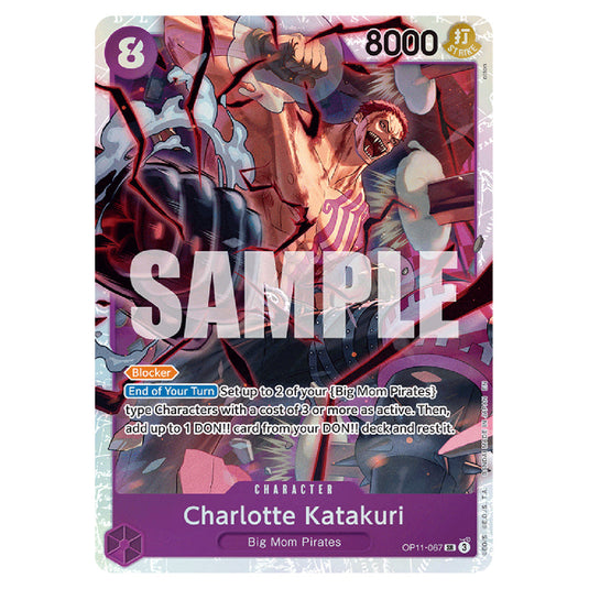 Charlotte Katakuri OP11-067 card from the One Piece set A Fist of Divine Speed