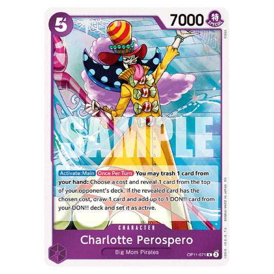 Charlotte Perospero OP11-071 card from the One Piece set A Fist of Divine Speed