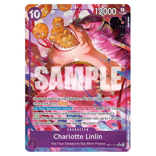 Charlotte Linlin OP11-073a card from the One Piece set A Fist of Divine Speed