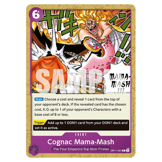 Cognac Mama-Mash OP11-081 card from the One Piece set A Fist of Divine Speed