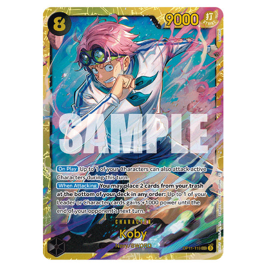 Koby OP11-119 card from the One Piece set A Fist of Divine Speed
