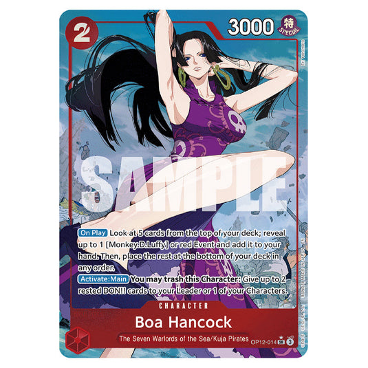 Boa Hancock OP12-014a card from the One Piece set Legacy of the Master