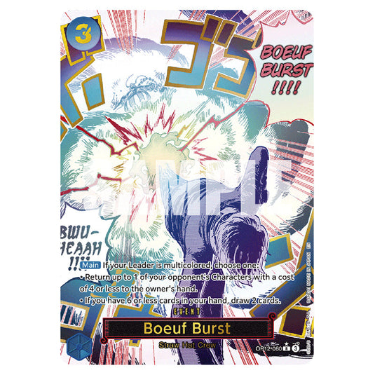 Boeuf Burst OP12-060a card from the One Piece set Legacy of the Master