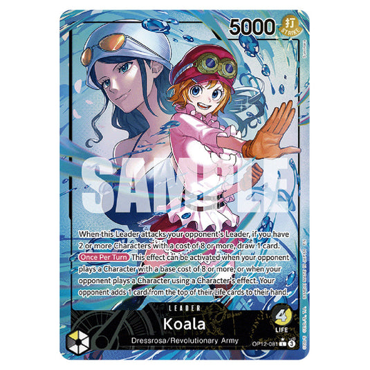 Koala OP12-081a card from the One Piece set Legacy of the Master