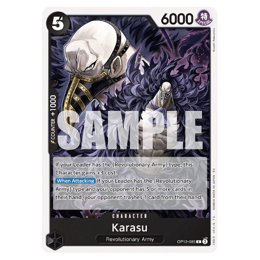 Karasu OP12-085 card from the One Piece set Legacy of the Master