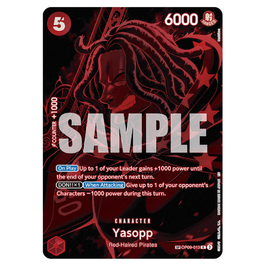 Yasopp OP09-013 card from the One Piece set Legacy of the Master