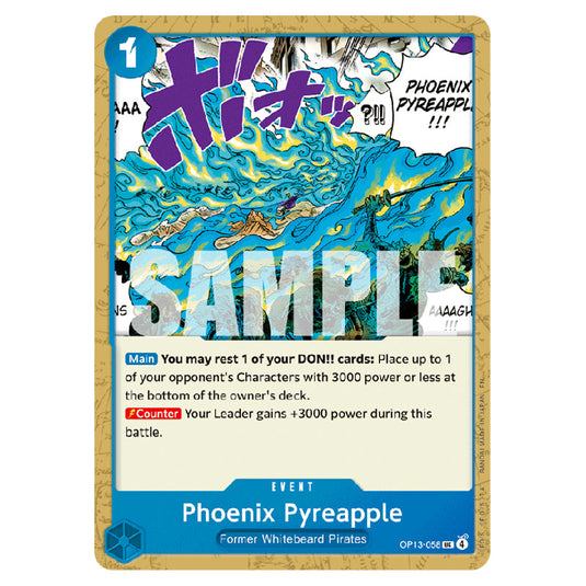 Phoenix Pyreapple OP13-058 card from the One Piece set Carrying on his Will