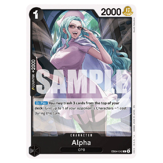 Alpha EB04-042 card from the One Piece set Adventure on Kami's Island