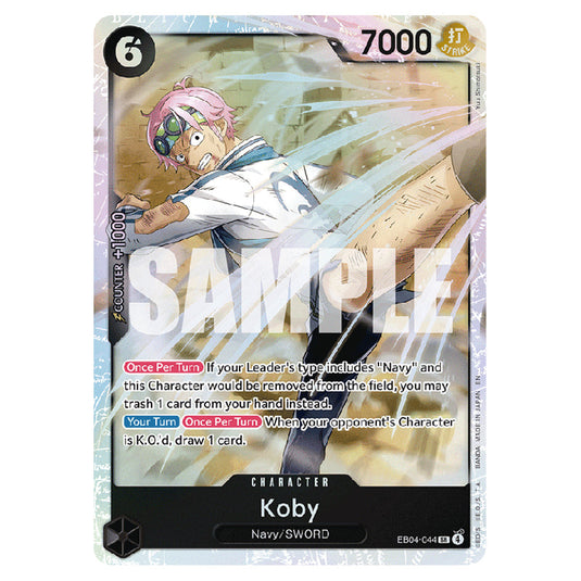 Koby EB04-044 card from the One Piece set Adventure on Kami's Island