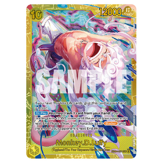 Monkey.D.Luffy EB04-061 card from the One Piece set Adventure on Kami's Island