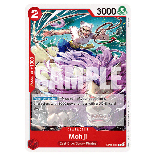 Mohji OP15-018 card from the One Piece set Adventure on Kami's Island