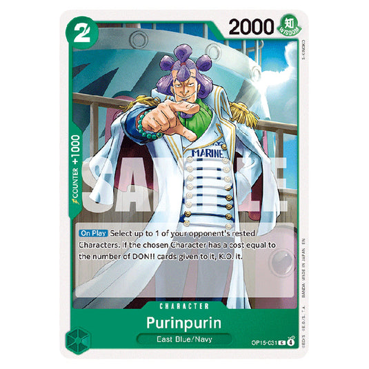 Purinpurin OP15-031 card from the One Piece set Adventure on Kami's Island