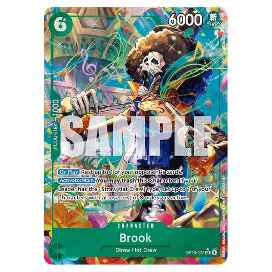 Brook OP15-032a card from the One Piece set Adventure on Kami's Island