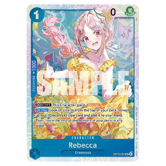 Rebecca OP15-053 card from the One Piece set Adventure on Kami's Island