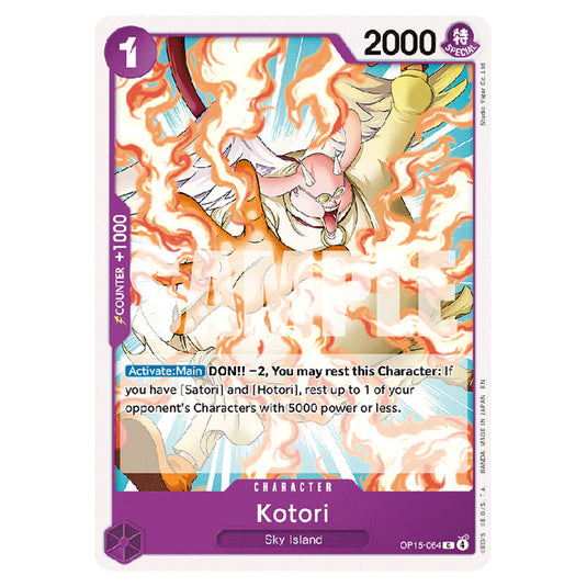 Kotori OP15-064 card from the One Piece set Adventure on Kami's Island