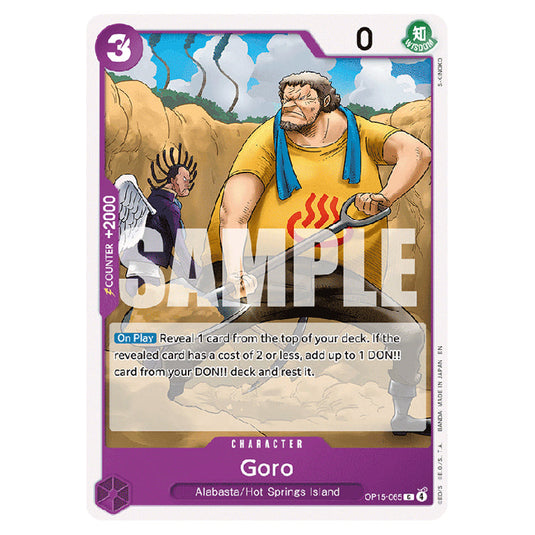 Goro OP15-065 card from the One Piece set Adventure on Kami's Island