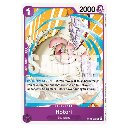 Hotori OP15-072 card from the One Piece set Adventure on Kami's Island