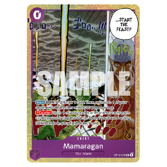 Mamaragan OP15-078 card from the One Piece set Adventure on Kami's Island