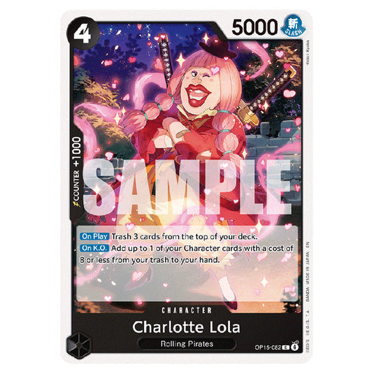 Charlotte Lola OP15-082 card from the One Piece set Adventure on Kami's Island
