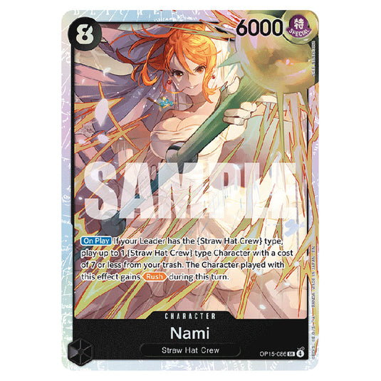 Nami OP15-086 card from the One Piece set Adventure on Kami's Island