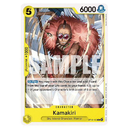 Kamakiri OP15-100 card from the One Piece set Adventure on Kami's Island