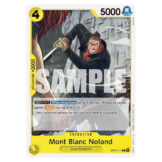 Mont Blanc Noland OP15-111 card from the One Piece set Adventure on Kami's Island