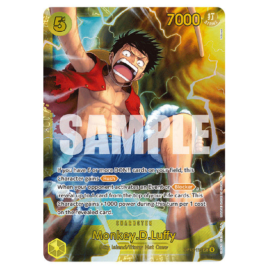 Monkey.D.Luffy OP15-119 card from the One Piece set Adventure on Kami's Island