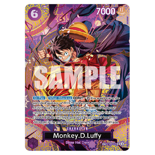 Monkey.D.Luffy ST26-005 card from the One Piece set Adventure on Kami's Island