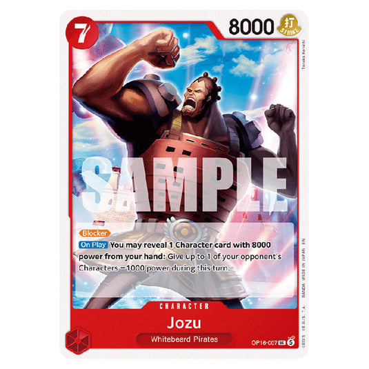 Jozu OP16-007 card from the One Piece set The Time of Battle