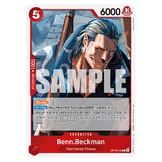 Benn.Beckman OP16-012 card from the One Piece set The Time of Battle