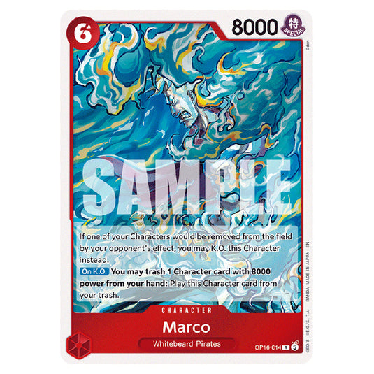 Marco OP16-014 card from the One Piece set The Time of Battle