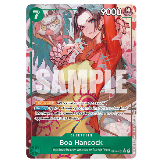 Boa Hancock OP16-032a card from the One Piece set The Time of Battle