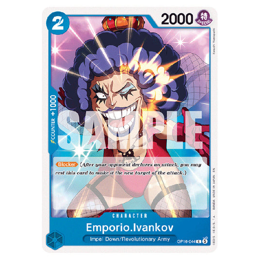Emporio.Ivankov OP16-044 card from the One Piece set The Time of Battle
