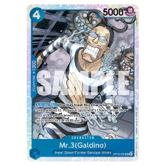 Mr.3(Galdino) OP16-056 card from the One Piece set The Time of Battle