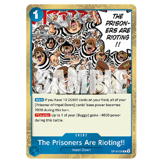 The Prisoners Are Rioting!! OP16-058 card from the One Piece set The Time of Battle
