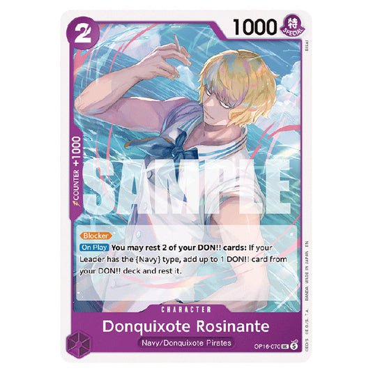 Donquixote Rosinante OP16-070 card from the One Piece set The Time of Battle