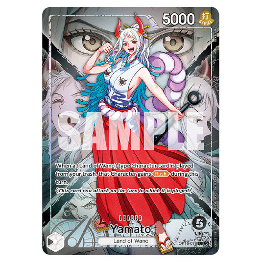 Yamato OP16-079a card from the One Piece set The Time of Battle