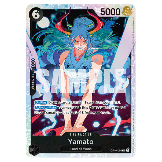 Yamato OP16-098 card from the One Piece set The Time of Battle