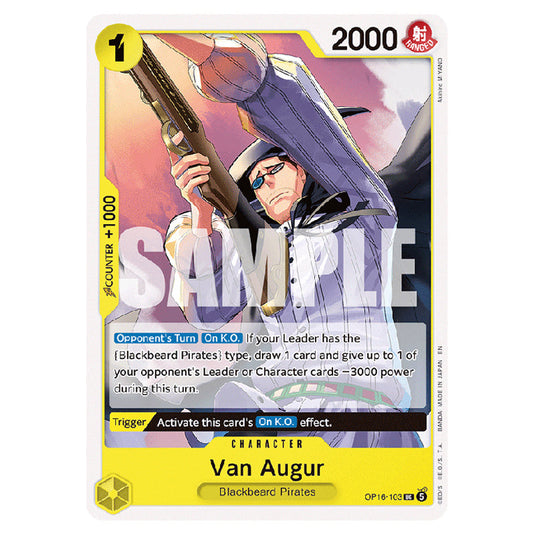 Van Augur OP16-103 card from the One Piece set The Time of Battle