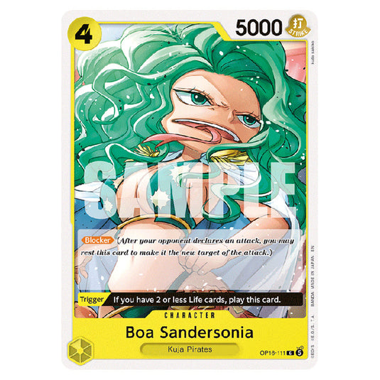 Boa Sandersonia OP16-111 card from the One Piece set The Time of Battle