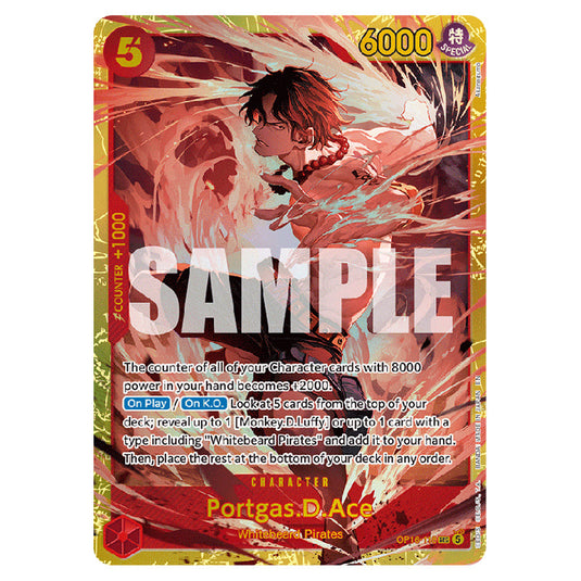 Portgas.D.Ace OP16-118 card from the One Piece set The Time of Battle
